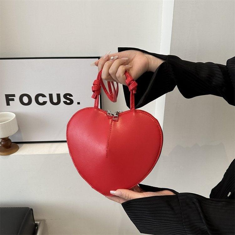 Lior Solid Color Heart Shape Shoulder Bag Product Image