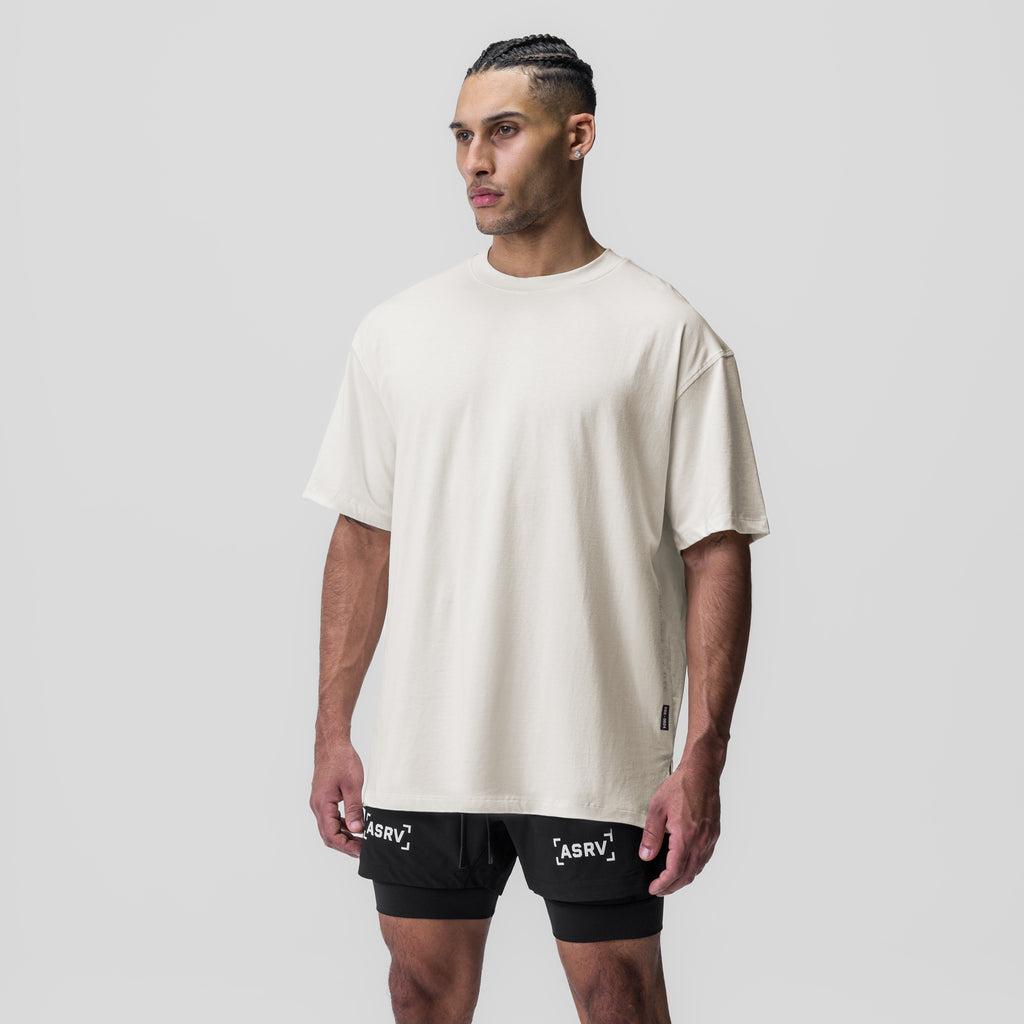 0824. Supima® Oversized Tee - Ivory Cream Product Image