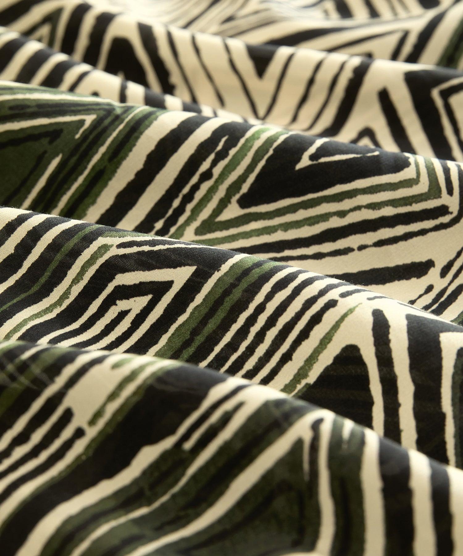 Cropped Silk-Cotton Camp Collar Shirt Product Image