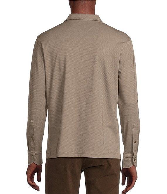 Daniel Cremieux Signature Label Mount Lussari Collection Birdseye Knit Long Sleeve Polo Shirt Product Image