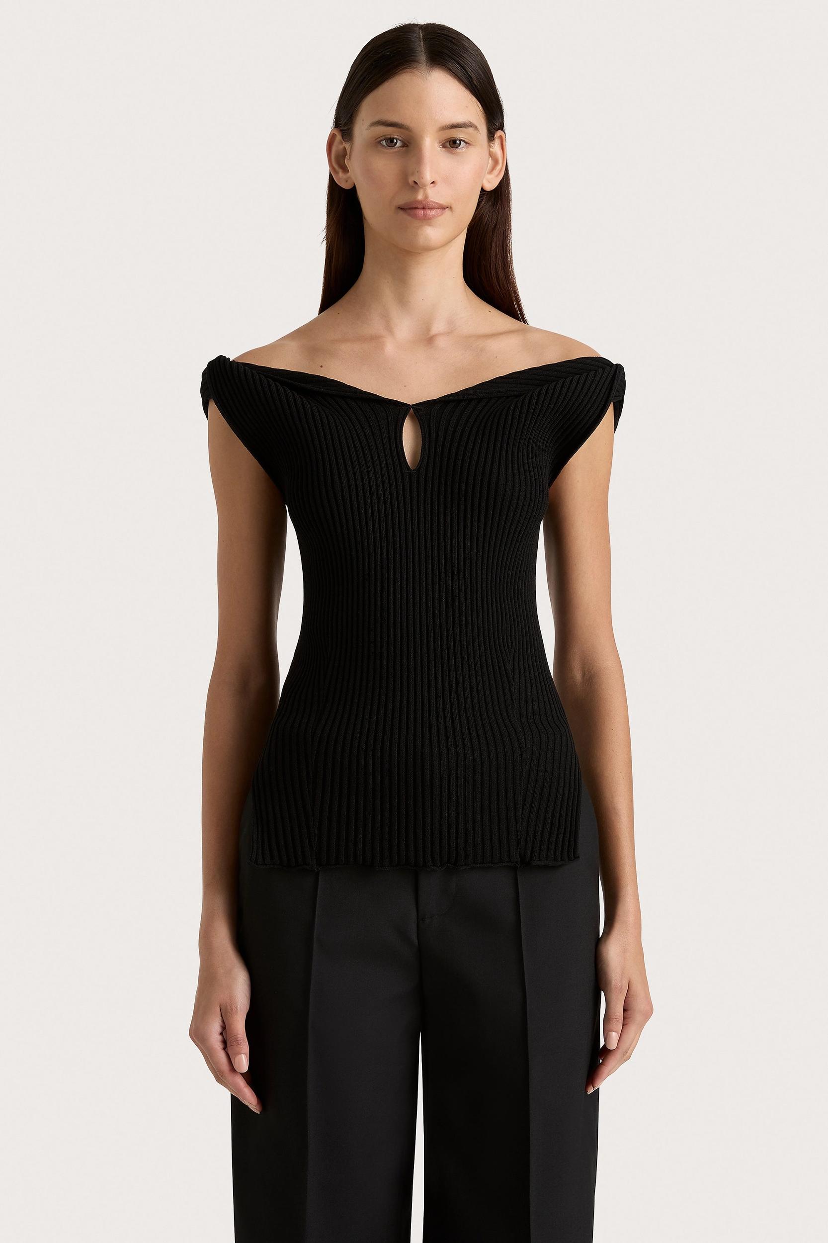 Heidi Knit Top Black - Final Sale Product Image