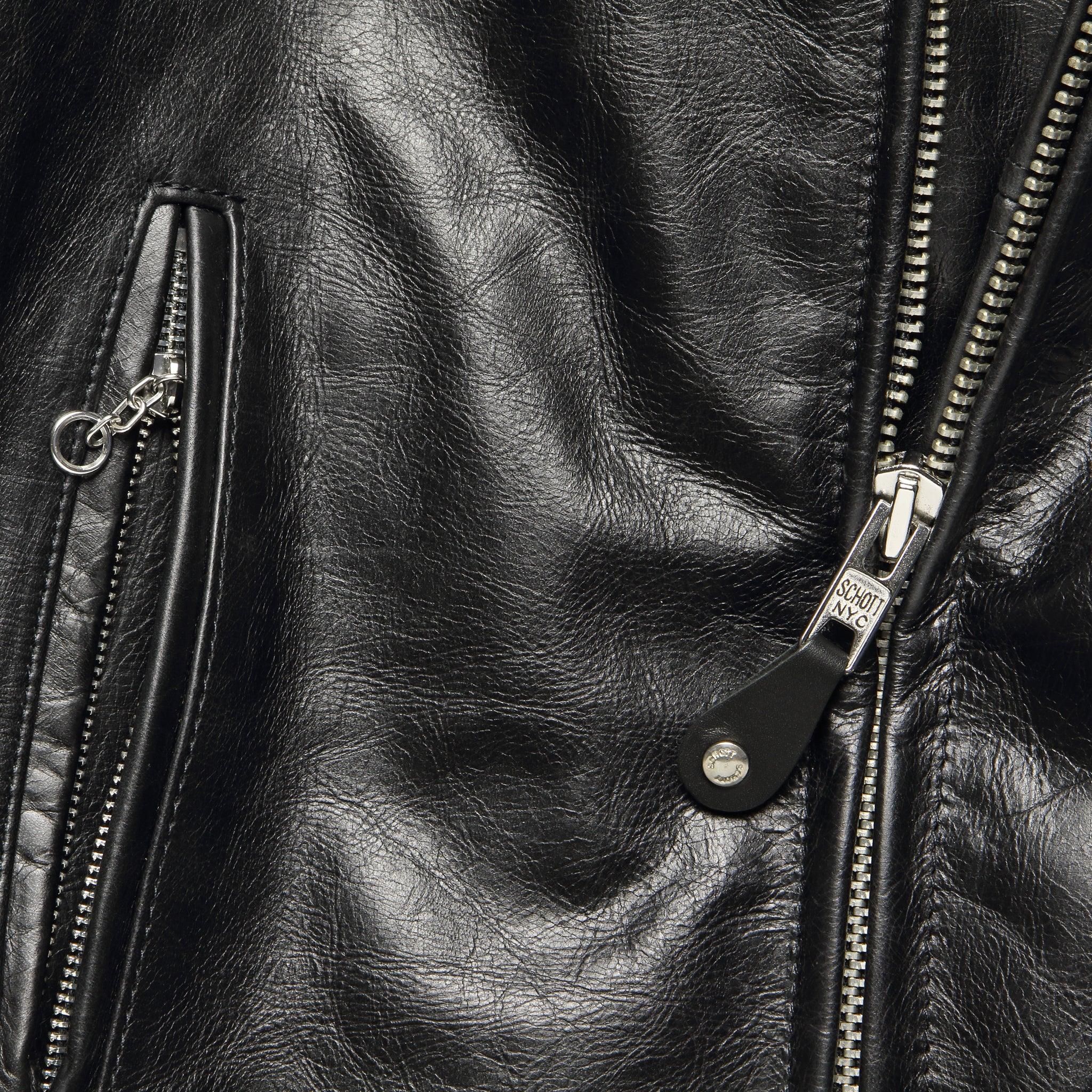 Cafe Racer Jacket - Black Leather Product Image