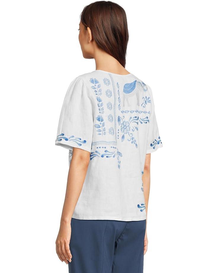 Button Neck Tee Product Image