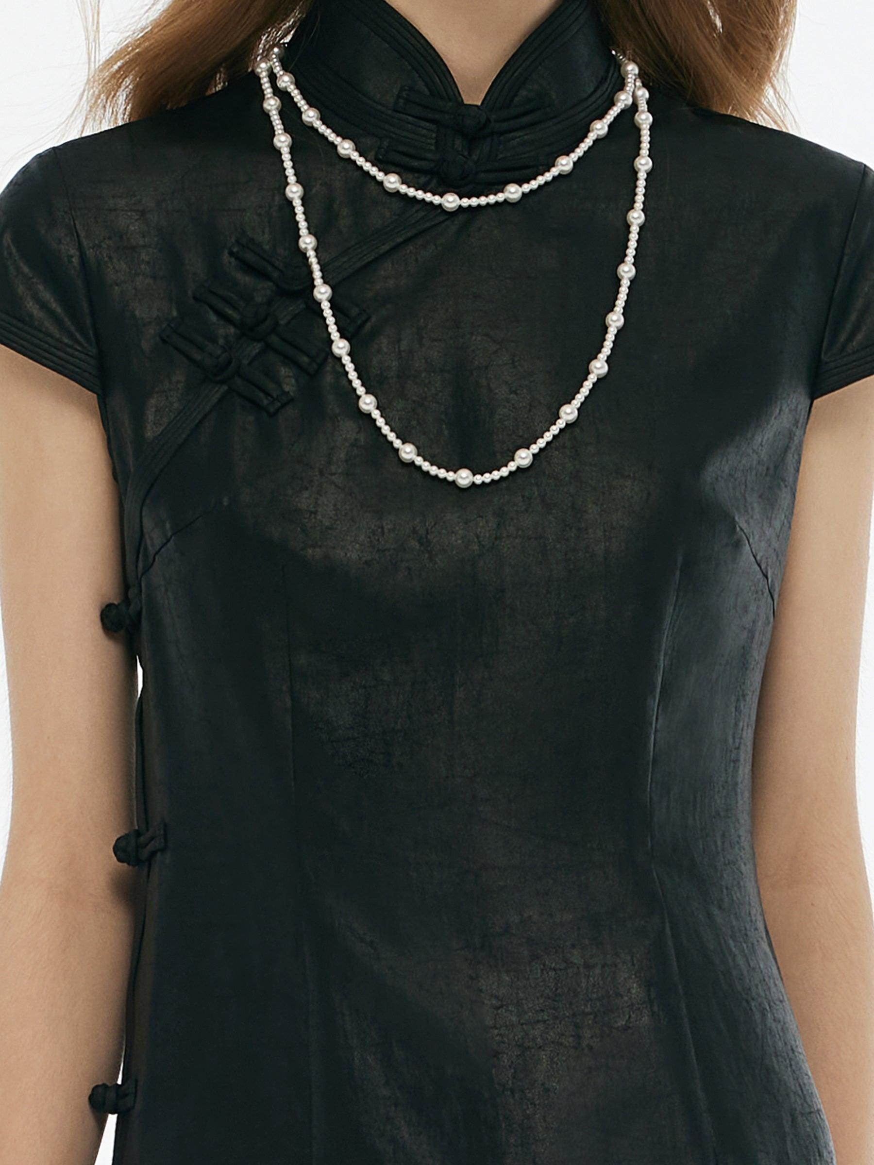 16MM Xiang Yun Silk Women Qipao Midi Dress Product Image