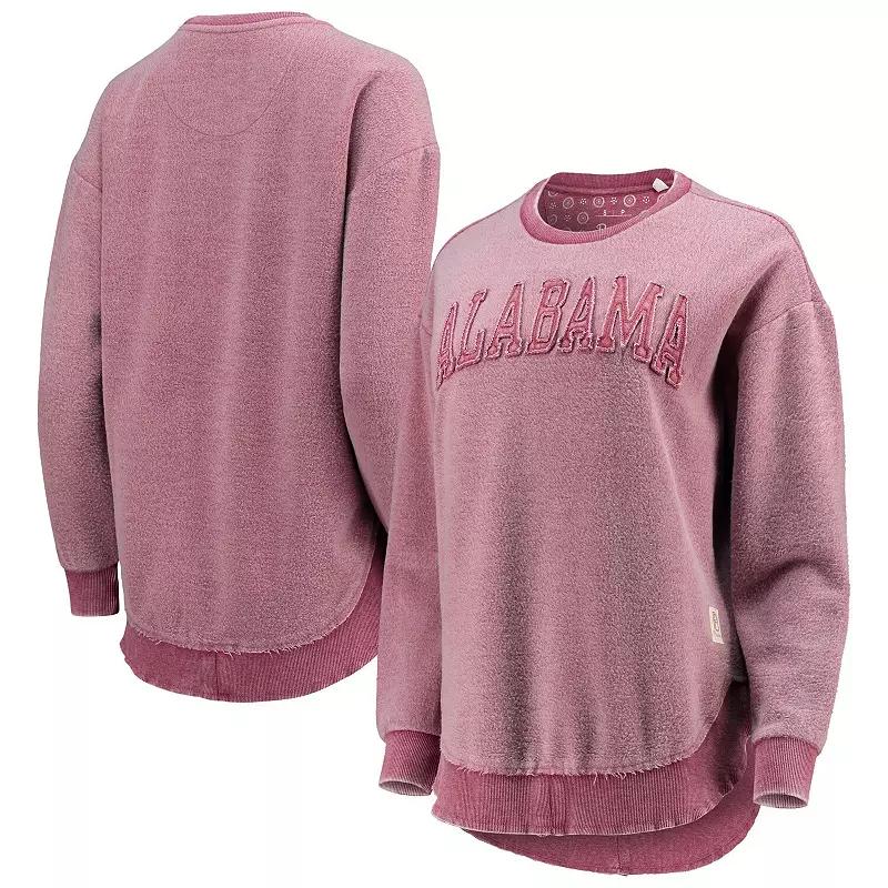 Women's Pressbox Crimson Alabama Crimson Tide Ponchoville Pullover Sweatshirt,  Product Image