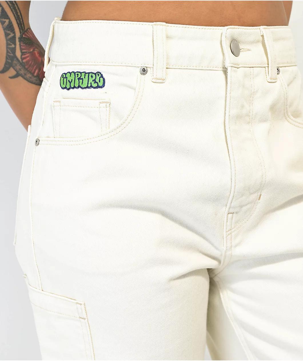Empyre Tori White Cargo Skate Jeans Product Image