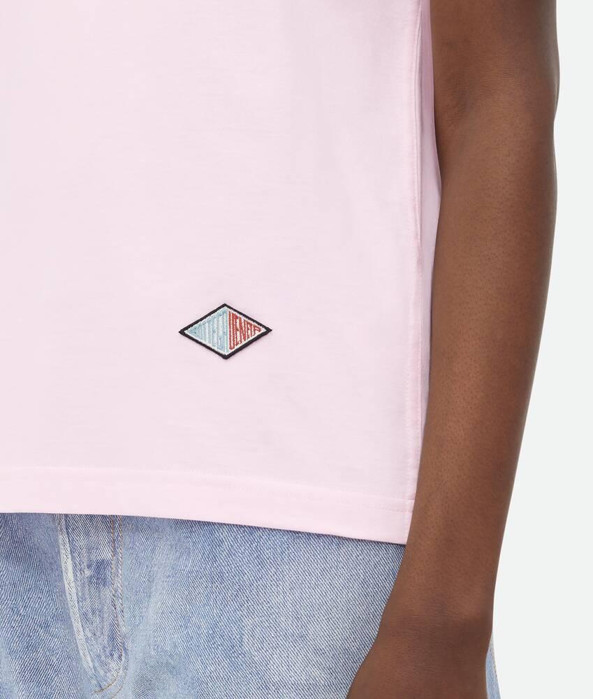 Women's Light Cotton Jersey T-Shirt in Rosewater Product Image