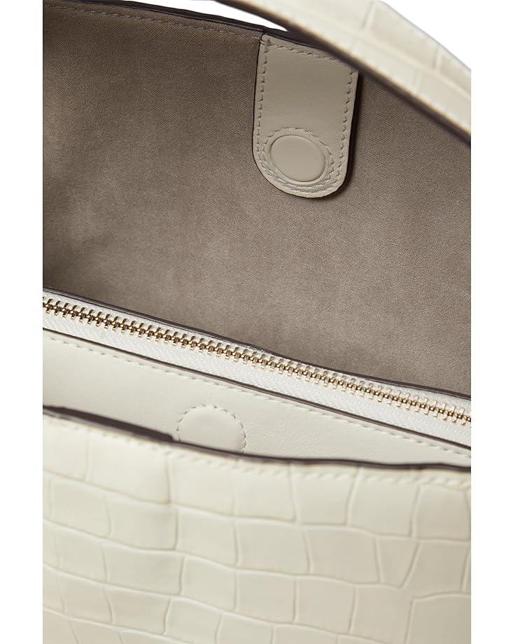 Gramercy Racing Stripe Plaid Twill Fabric Medium Bucket Bag Product Image