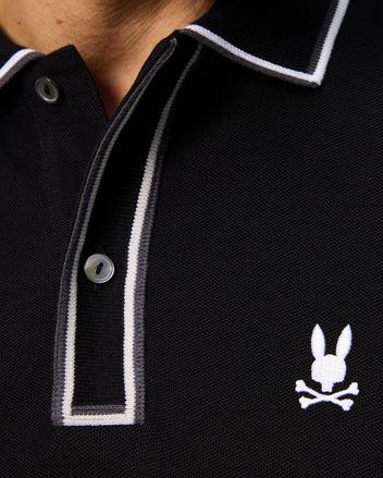 MENS KENT LONG SLEEVE PIQUE POLO - B6M935D200 Product Image