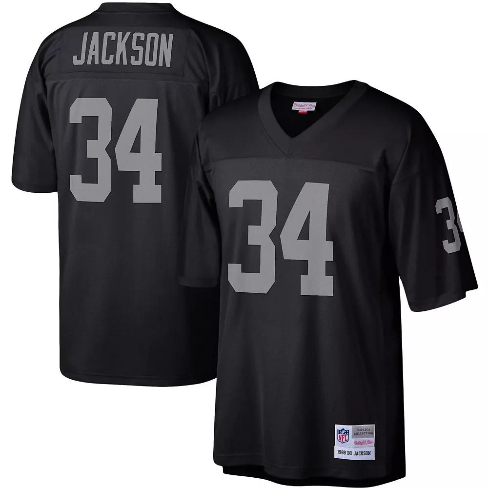 Men's Mitchell & Ness Bo Jackson Black Las Vegas Raiders Legacy Replica Jersey, Size: 5XL, Lvr Black Product Image