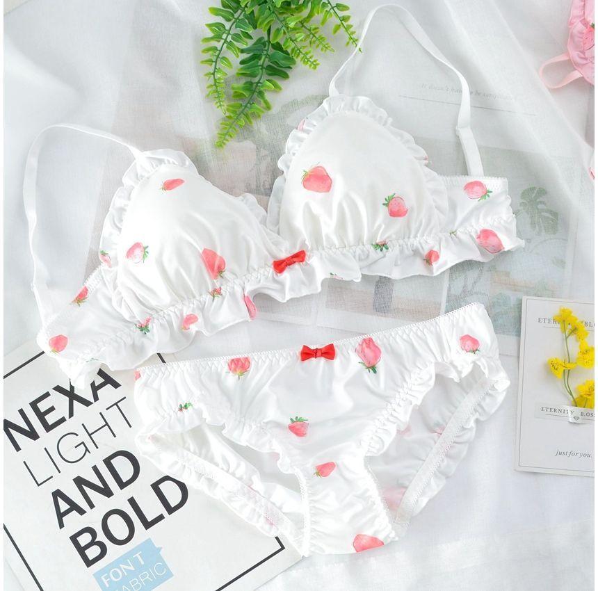Set: Printed Bra + Panties Product Image