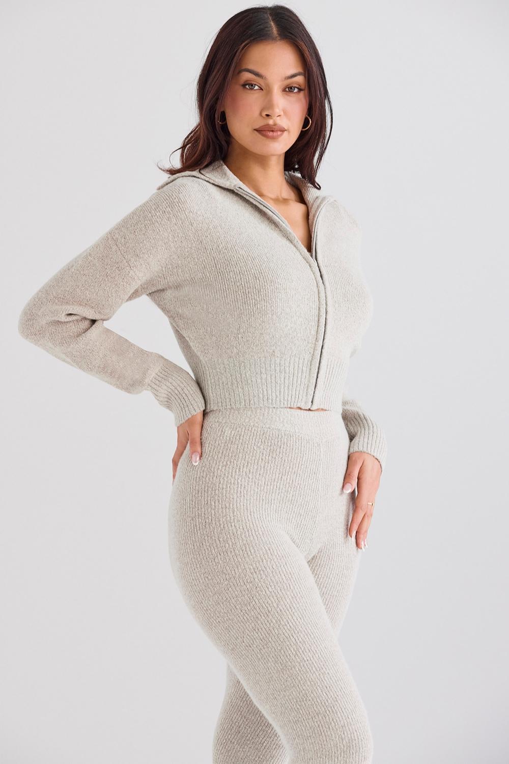 Blaise  opal marl knit cropped cardigan - sale Product Image
