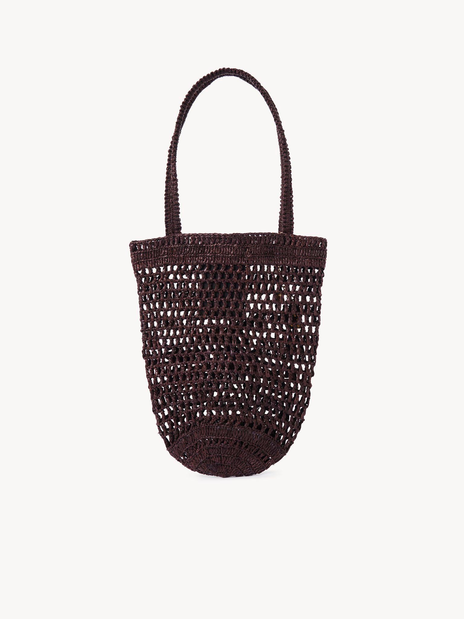 Small Summer Banana tote bag in raffia Product Image