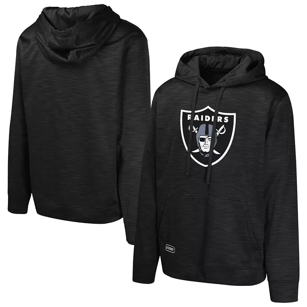 Men's Black Las Vegas Raiders Streak Fleece Pullover Hoodie, Size: Small, Lvr Black Product Image