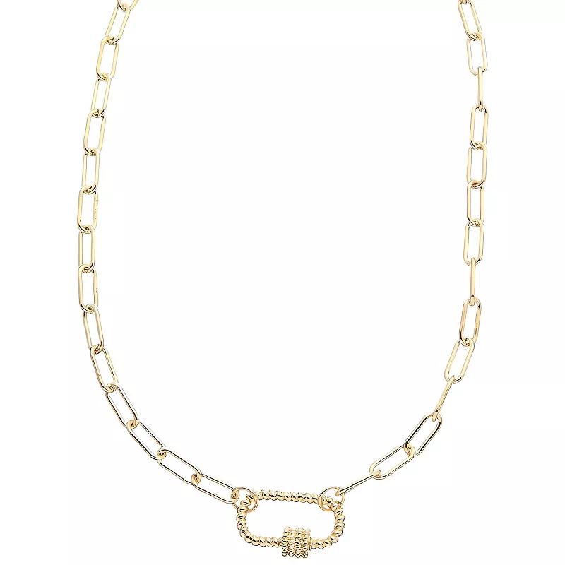 Juvell 18k Gold Plated Link Necklace, Women's, Size: 16-18" ADJ, Gold Tone Product Image