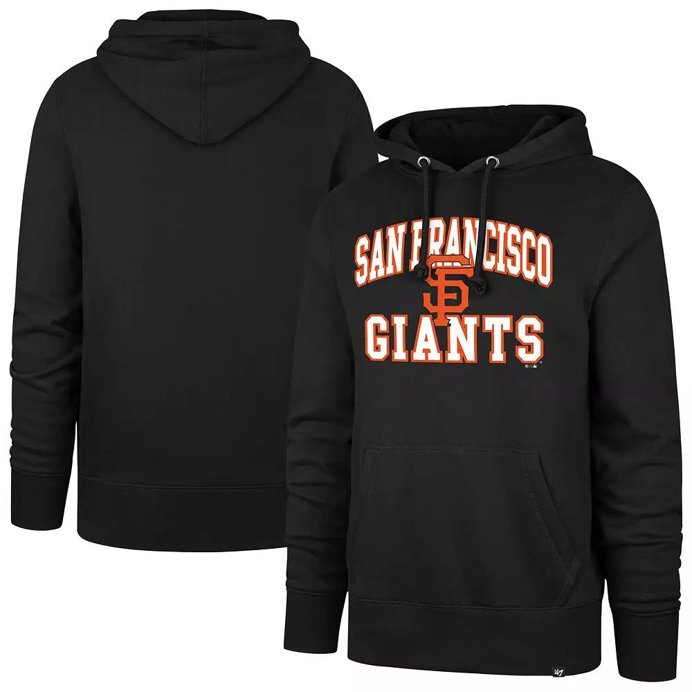 Men's '47 Black San Francisco Giants Velocity Headline Pullover Hoodie,  Product Image