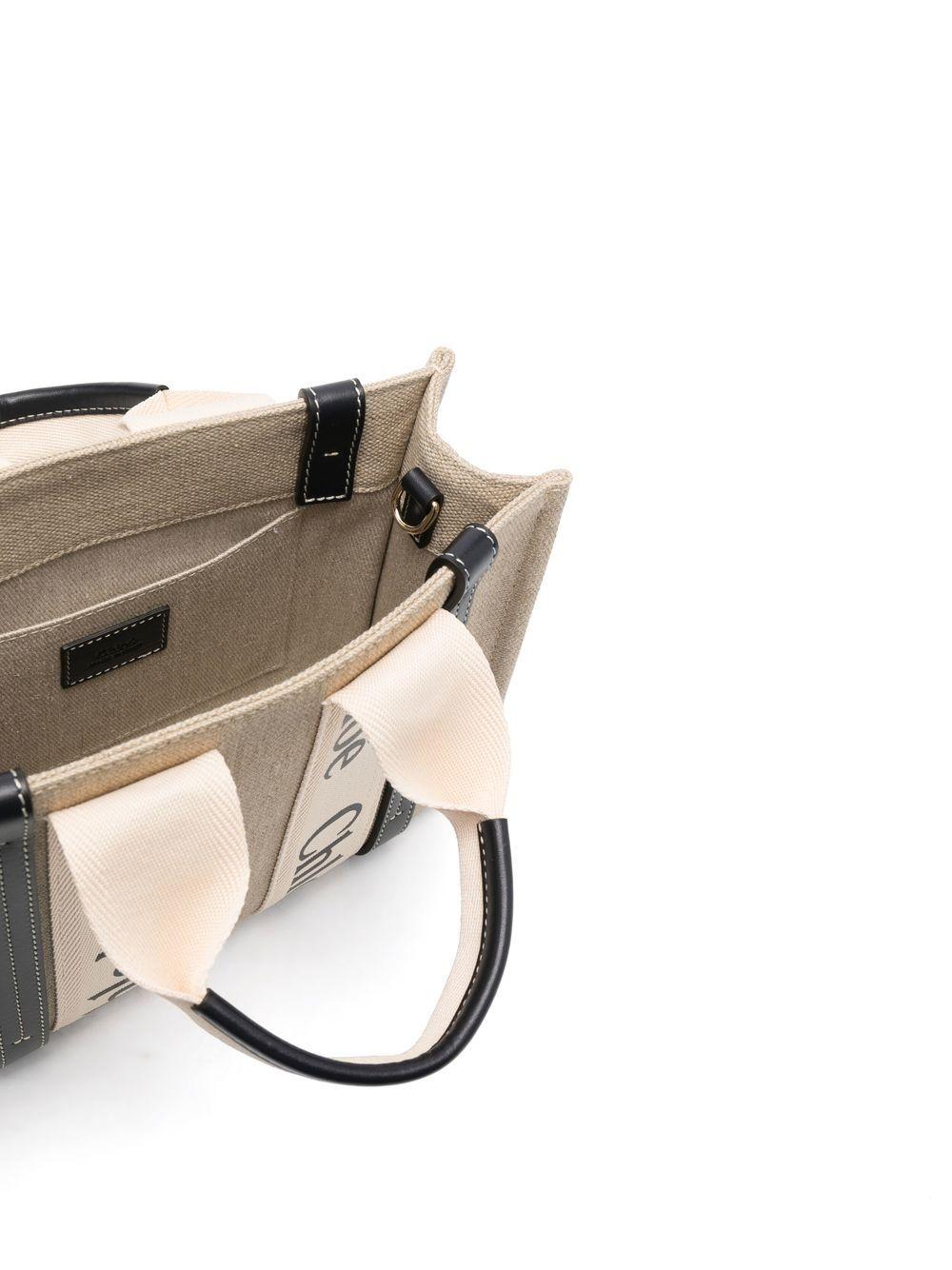 Woody logo-strap tote bag Product Image