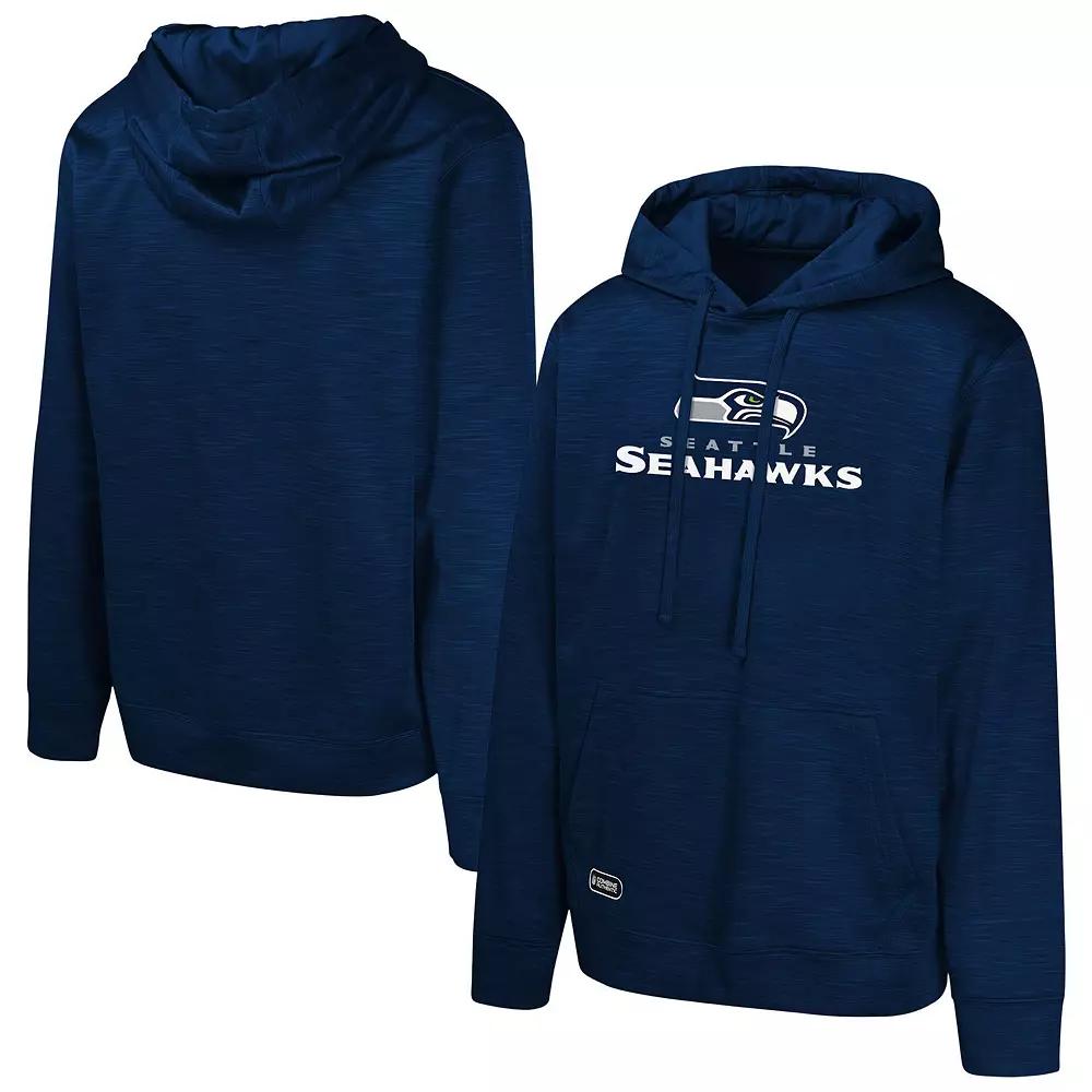 Men's College Navy Seattle Seahawks Streak Fleece Pullover Hoodie,  Product Image