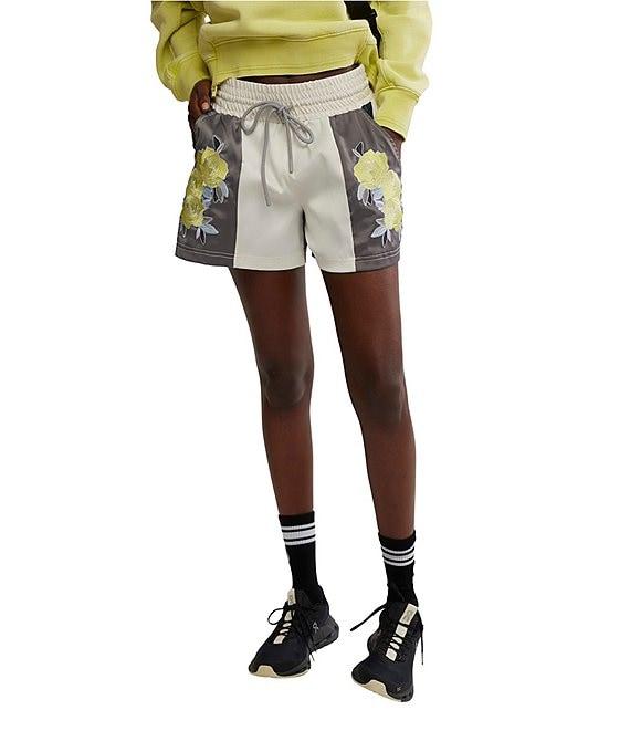 FP Movement In The Ring Floral Paneled Drawstring Shorts Product Image