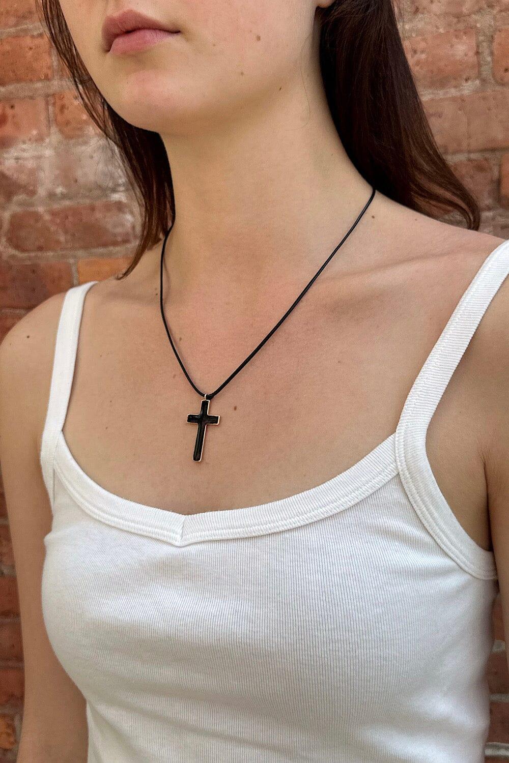 Cross Rope Necklace Product Image