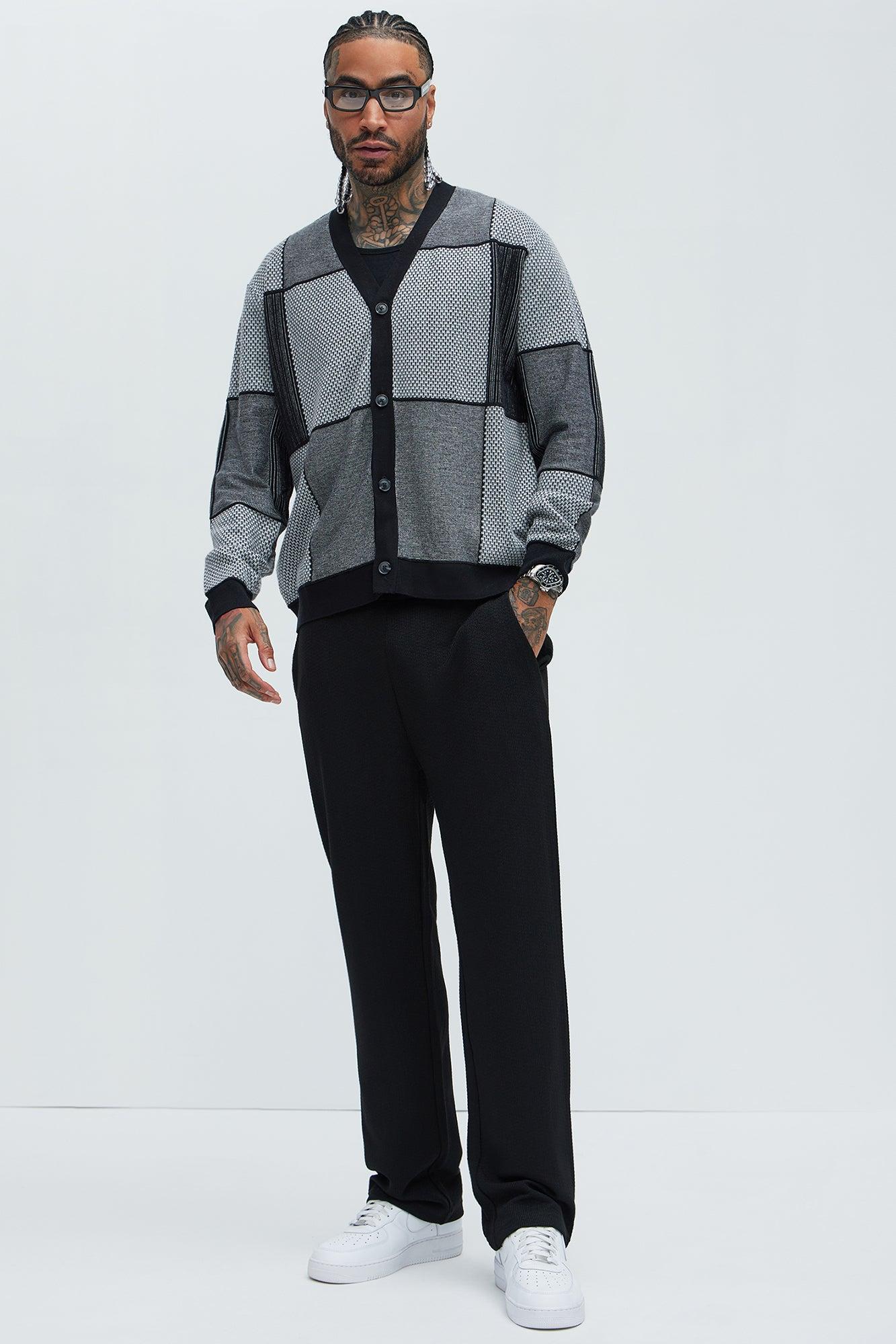Better And Better Sweater Cardigan - Black Male Product Image