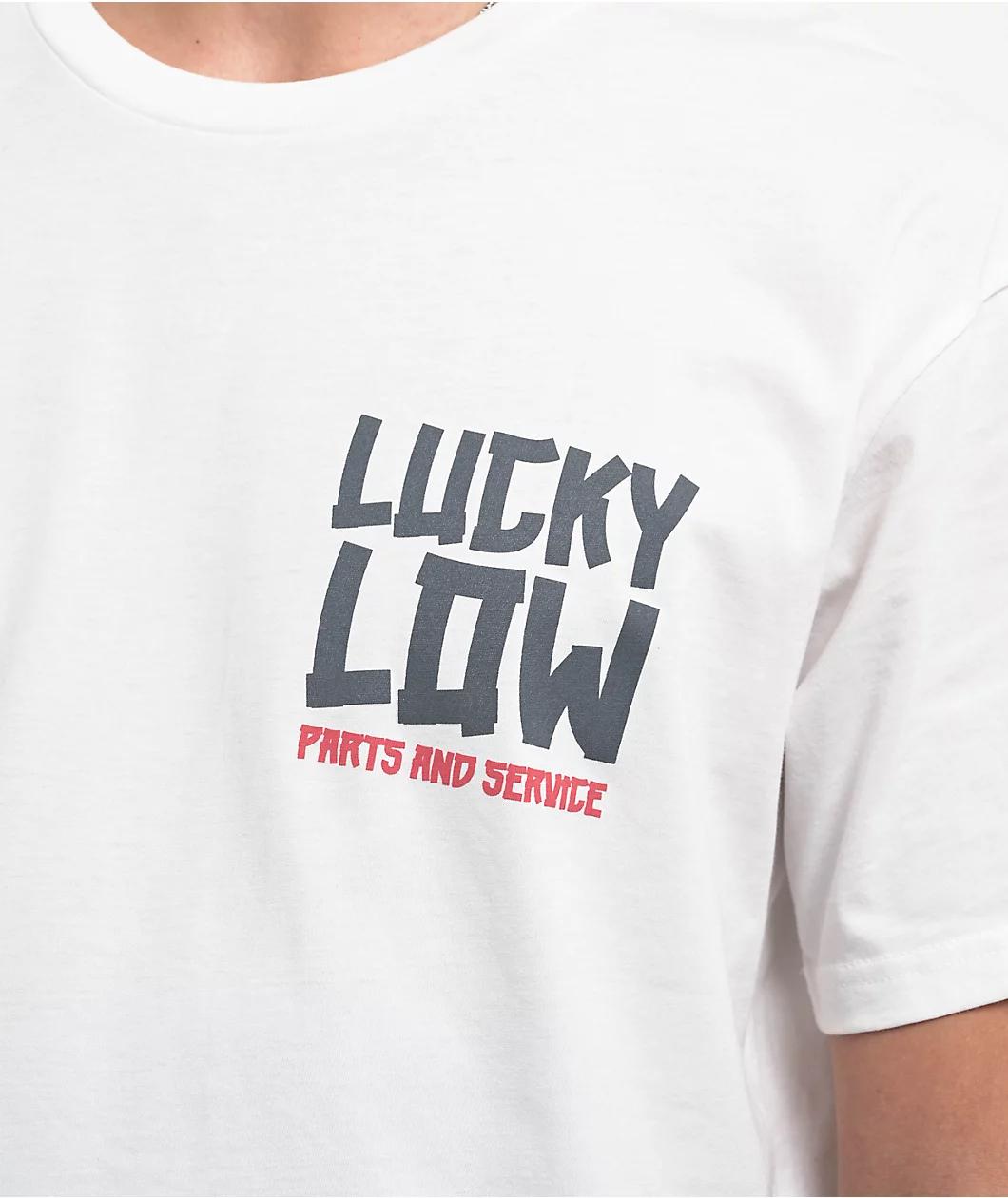 Lowered Lifestyle Lucky Low Parts & Services Natural T-Shirt Product Image