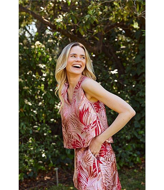 Buru Everyday Palm Brocade Coordinating Mini Skirt Product Image