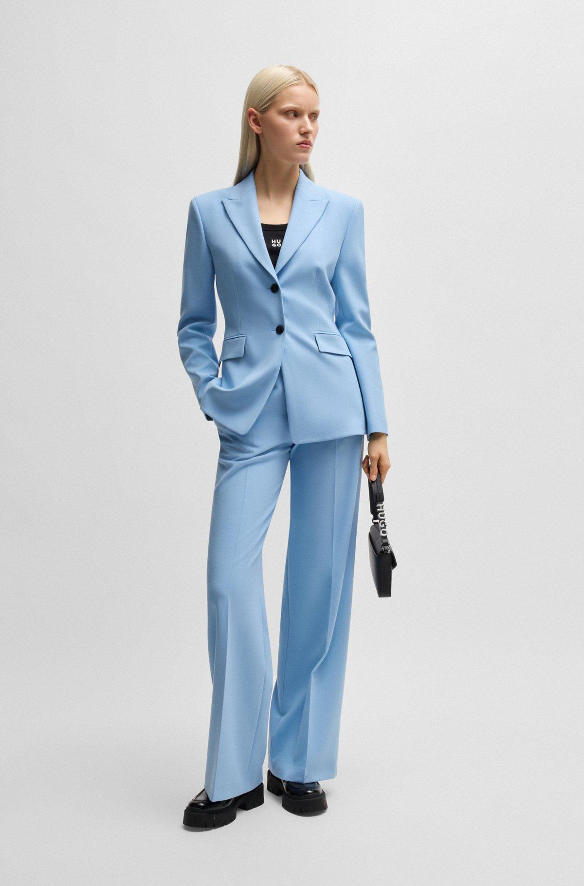 Slim-fit blazer with contrast buttons Product Image