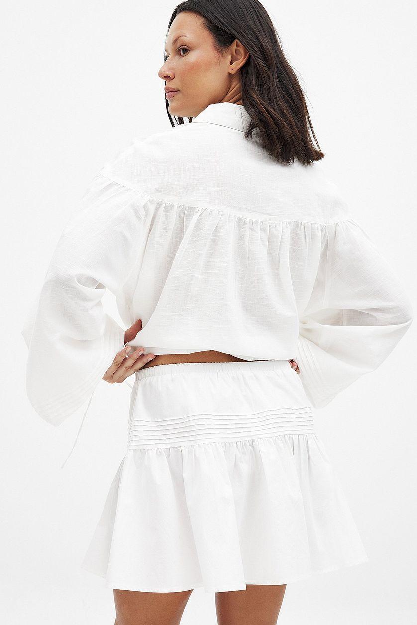 Cotton Detailed Mini Skirt Product Image