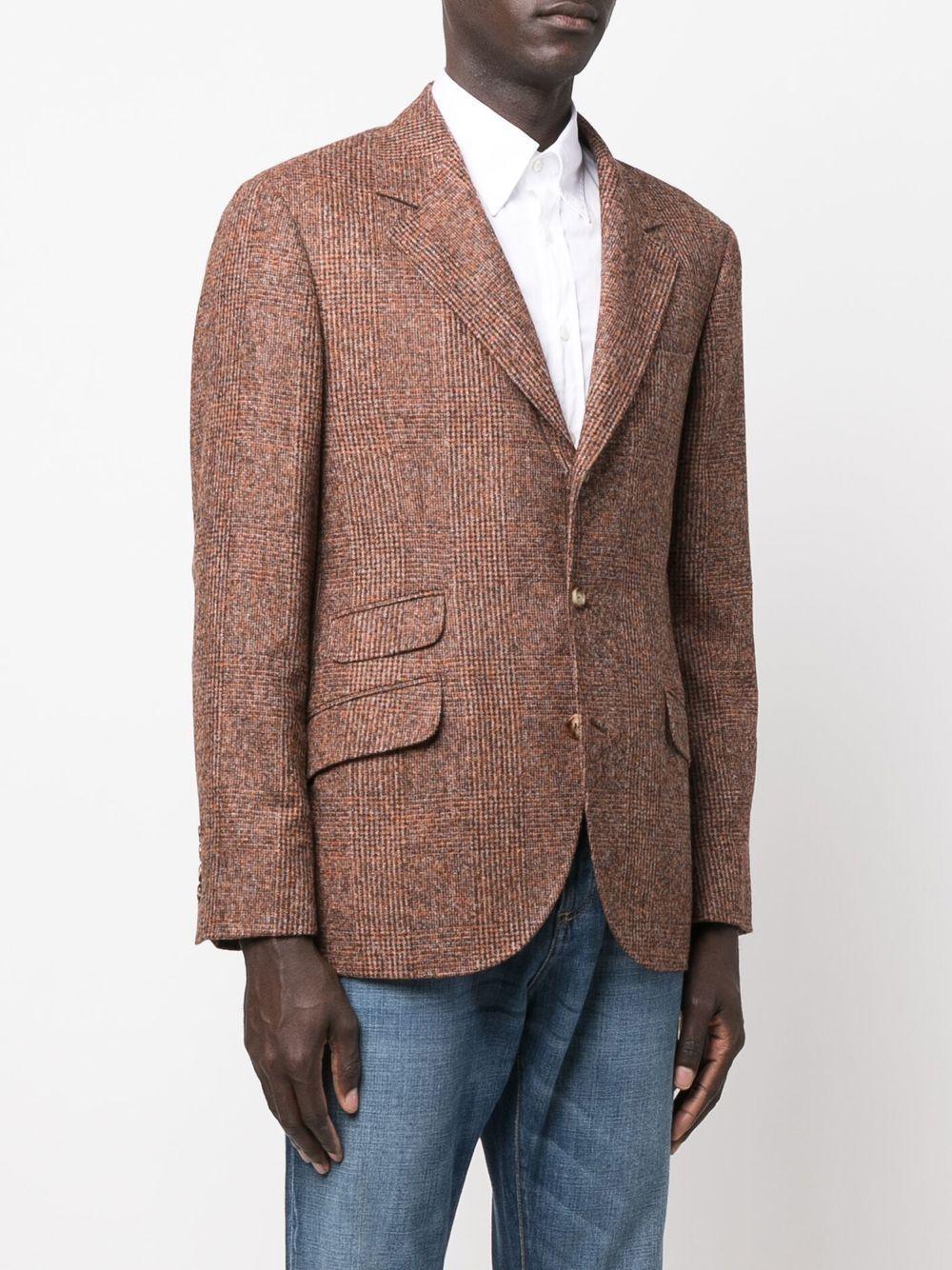 mini check-print single-breasted blazer Product Image