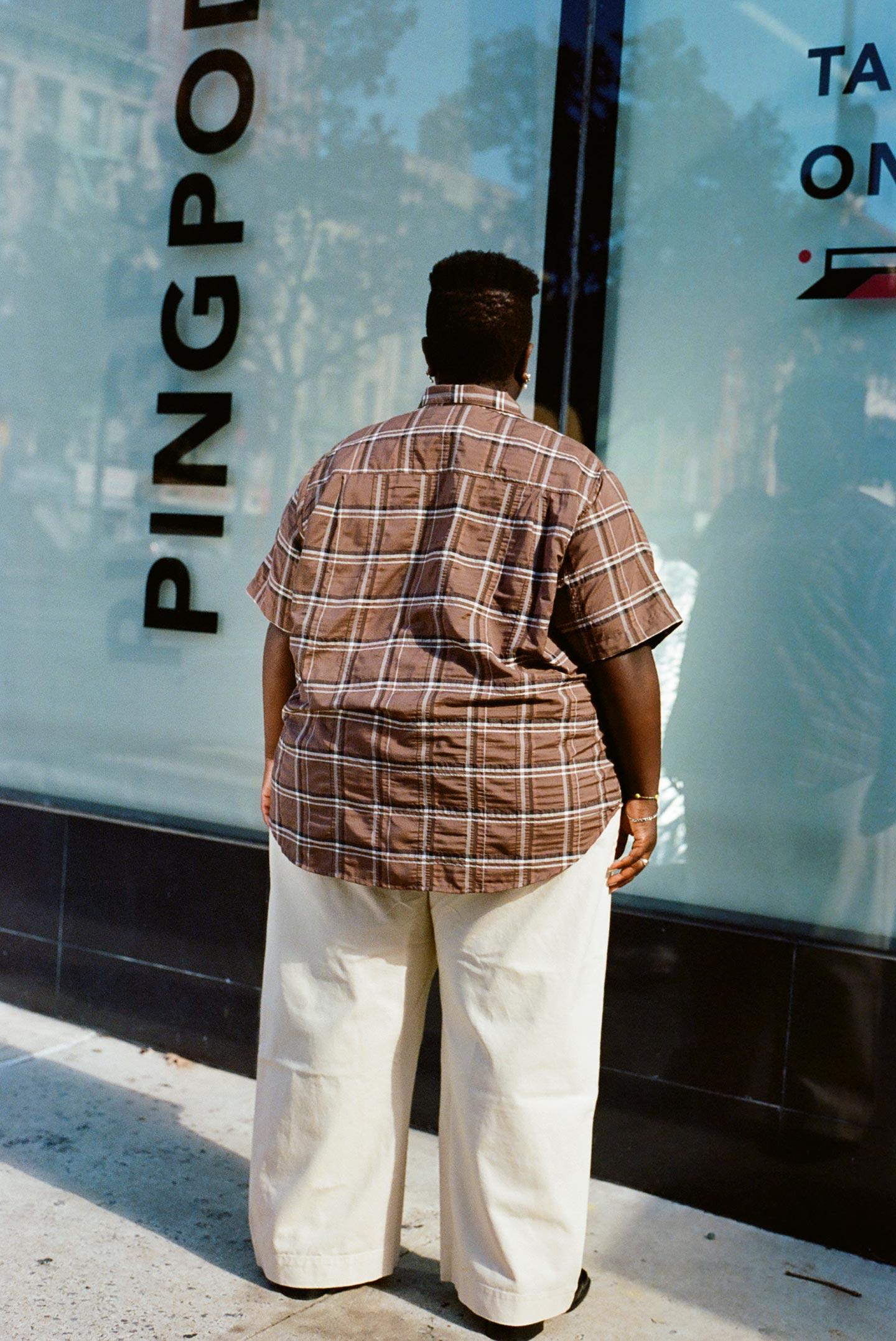 Gregory Top - Espresso Plaid Product Image