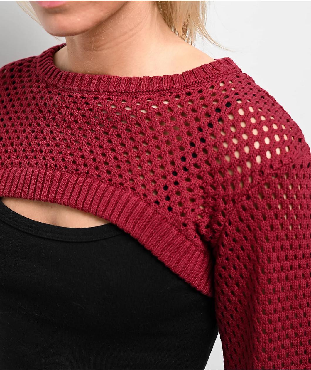 Empyre Shan Red Shrug Sweater Product Image