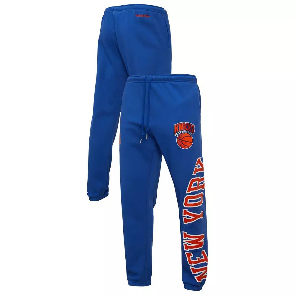Men's Mitchell & Ness Blue New York Knicks Hardwood Classics Team Origins Pants, Size: Medium Product Image