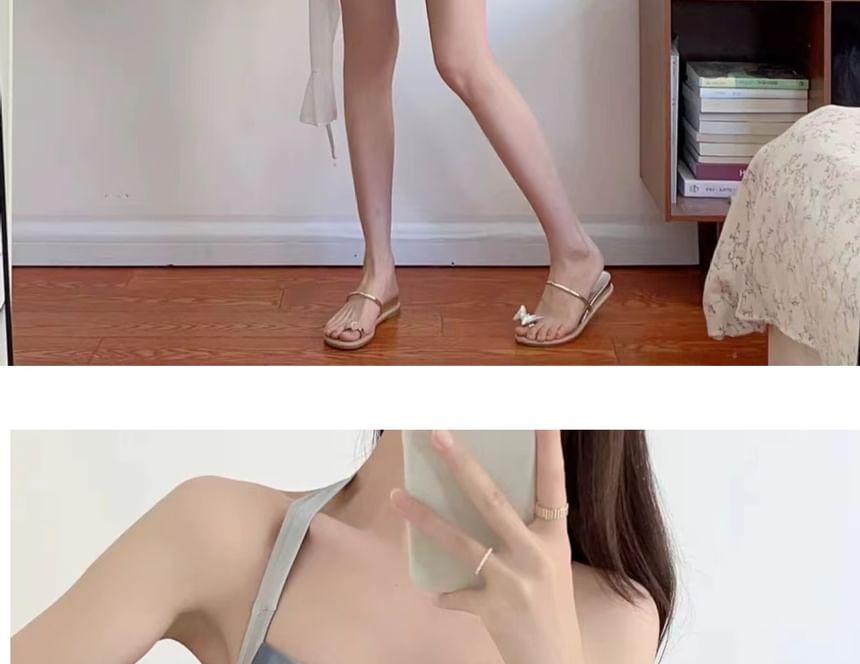 Halter Tie Dye Knot Swim Dress Product Image