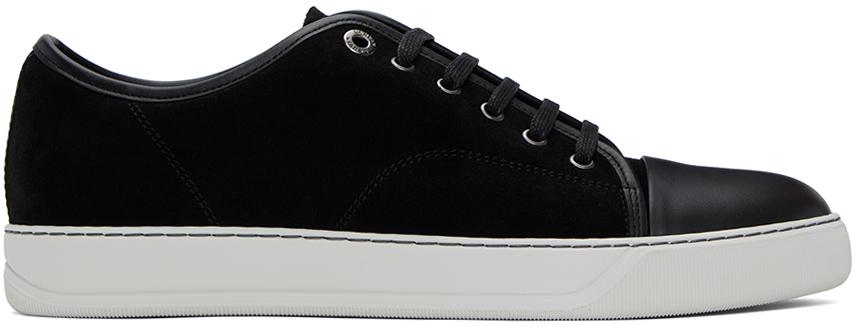 Black DBB1 Suede & Patent Leather Sneakers Product Image