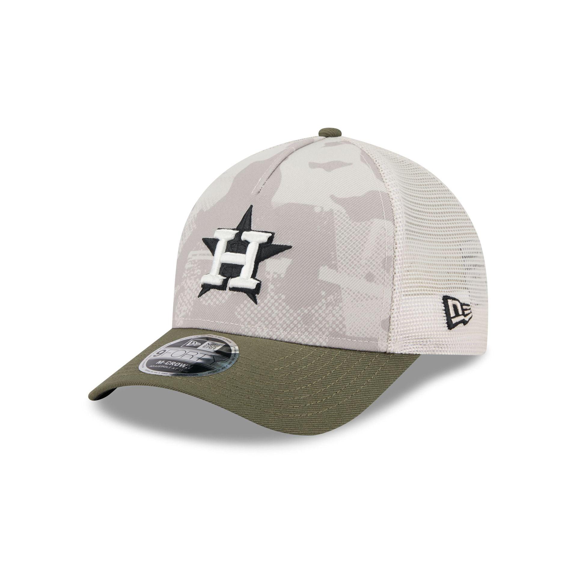 Houston Astros Armed Forces Day 2025 9FORTY M-Crown A-Frame Trucker Hat Male Product Image