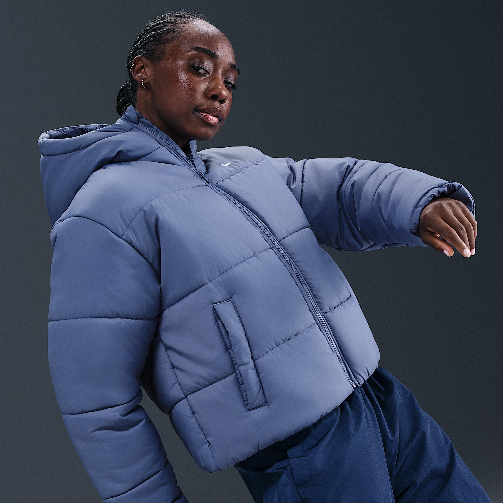 Nike Sportswear Classic Puffer Women's Therma-FIT Loose Hooded Jacket Product Image