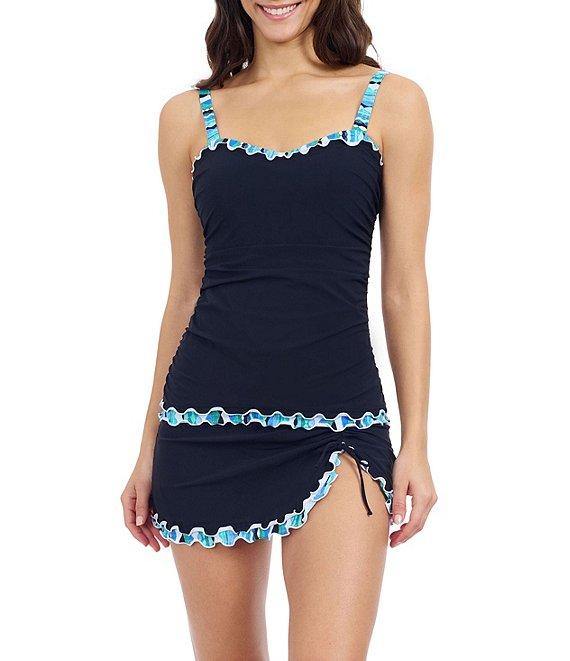 Profile By Gottex Bachata Side Slit High Waist Skirted Swim Bottom Product Image