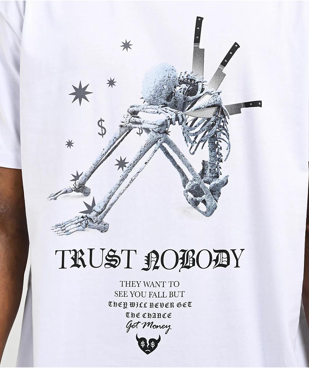 Hasta Muerte Trust Nobody White T-Shirt Product Image