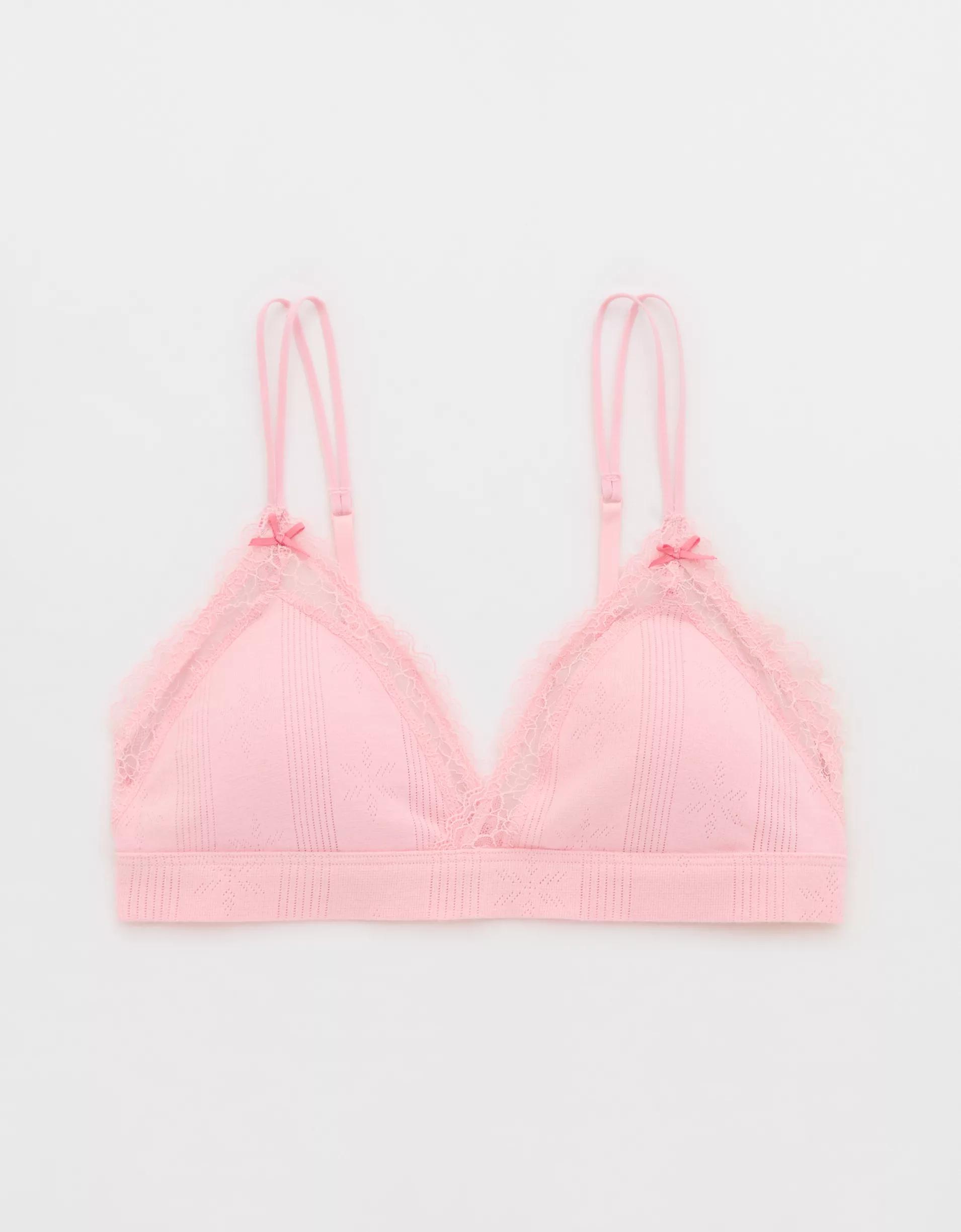 Superchill Pointelle Padded Triangle Bralette Product Image