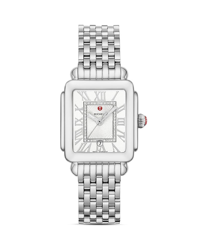 Womens Deco Madison Diamond & Stainless Steel Bracelet Watch Product Image