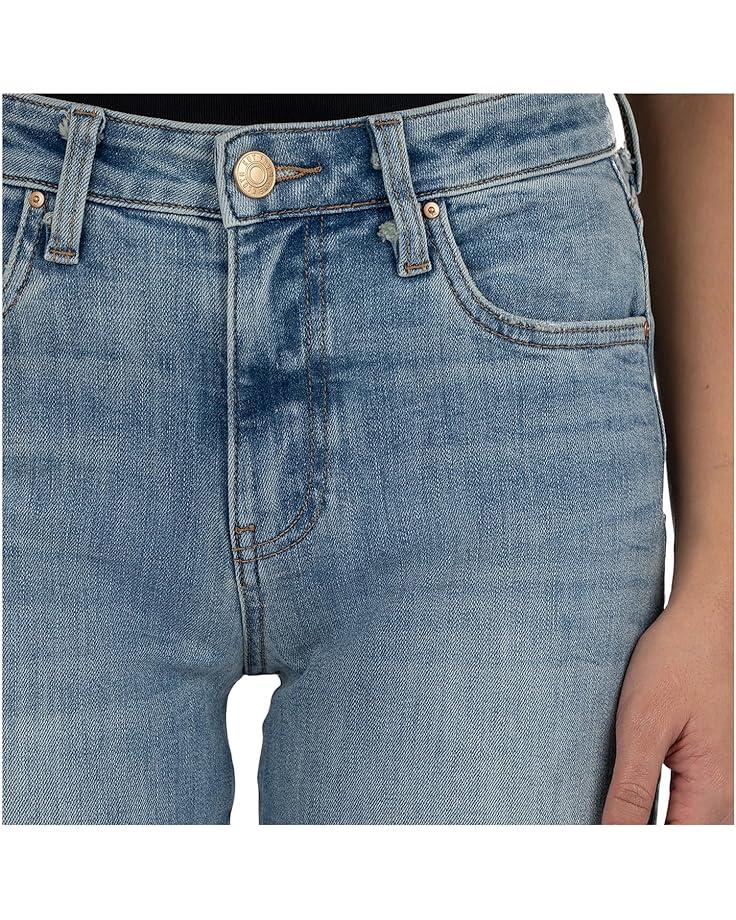 Petite Kelsey High-Rise Fab AB Ankle Flare in Royal Product Image