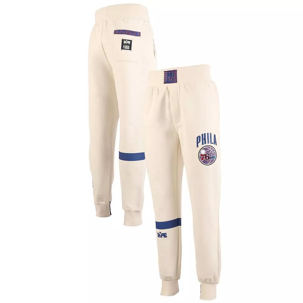 Men's NBA x Two Hype Cream Philadelphia 76ers Culture & Hoops Collection Premium Jogger Pants,  Product Image