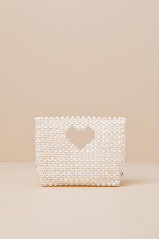 Gossip Pearl White Crossbody Bag Product Image