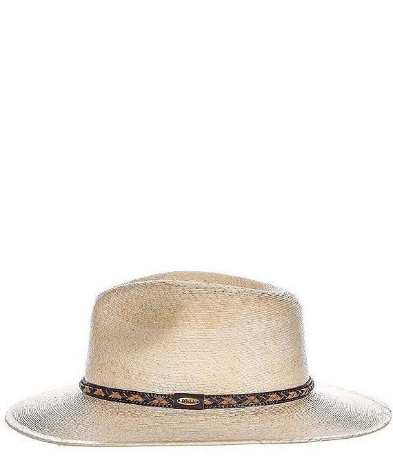 Dorfman Milano Scala Otto Fine-Braided Palm Straw Safari 3#double;Brim Hat Product Image