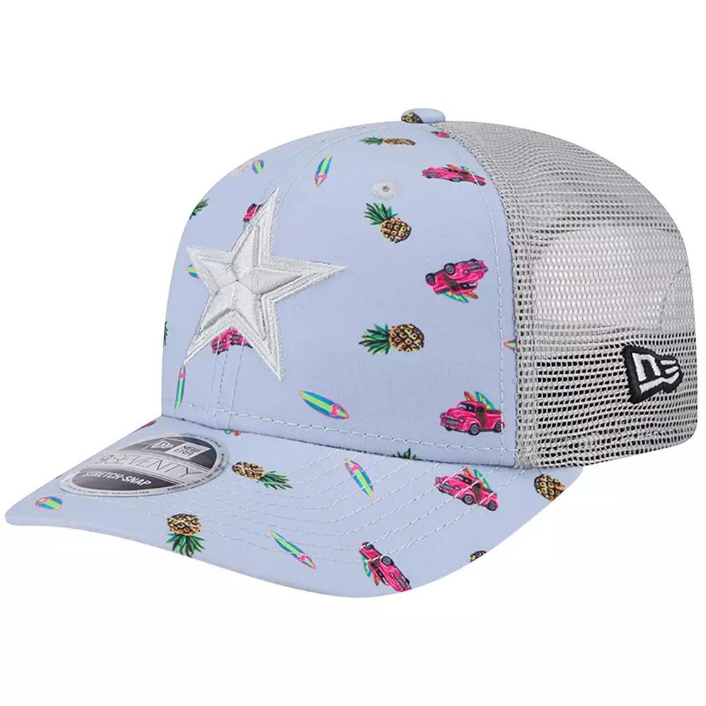 Men's New Era  Light Blue Dallas Cowboys Adventure Surfboard 9SEVENTY Adjustable Hat Product Image