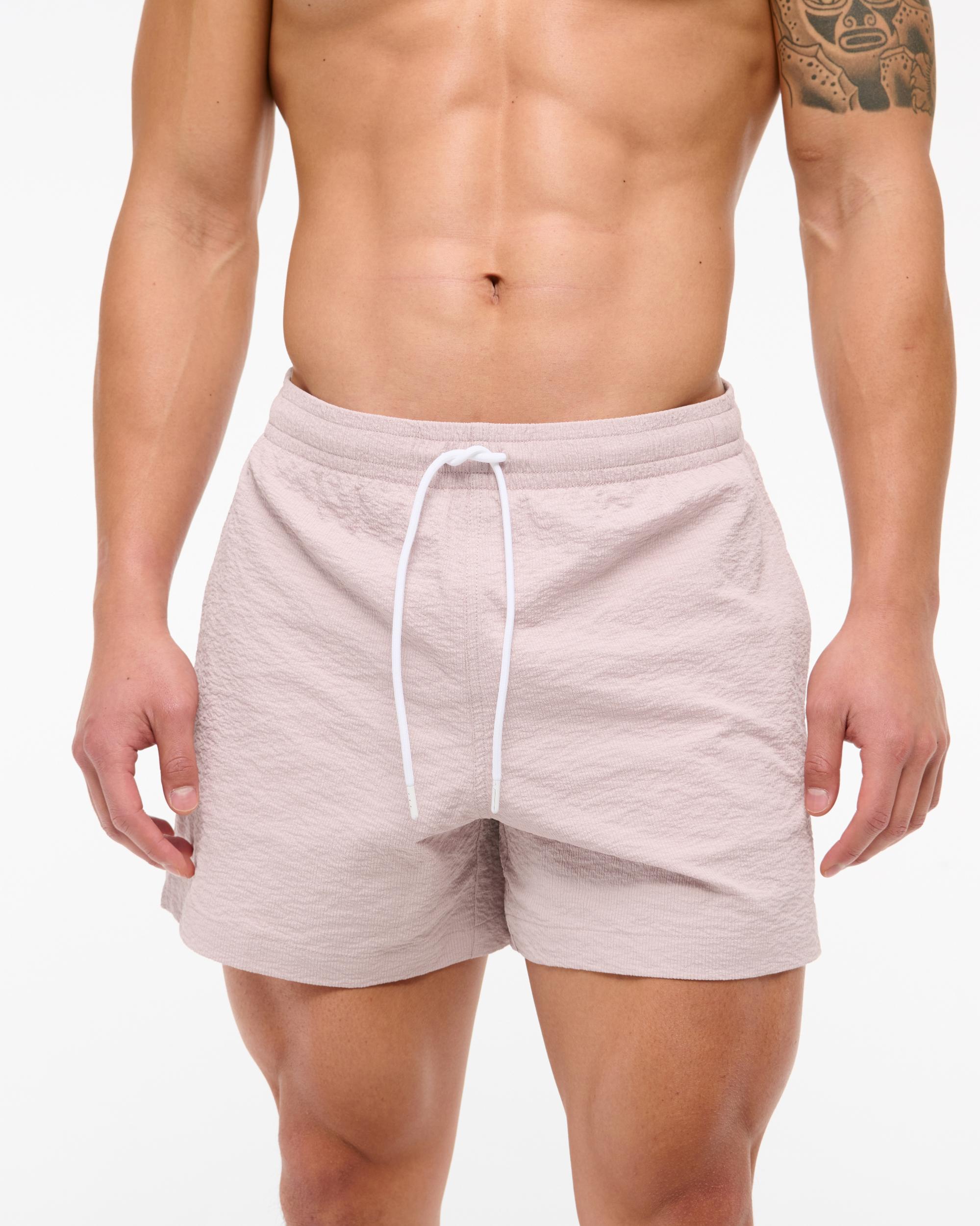 Pull-On Micro-Seersucker Swim Trunk Product Image