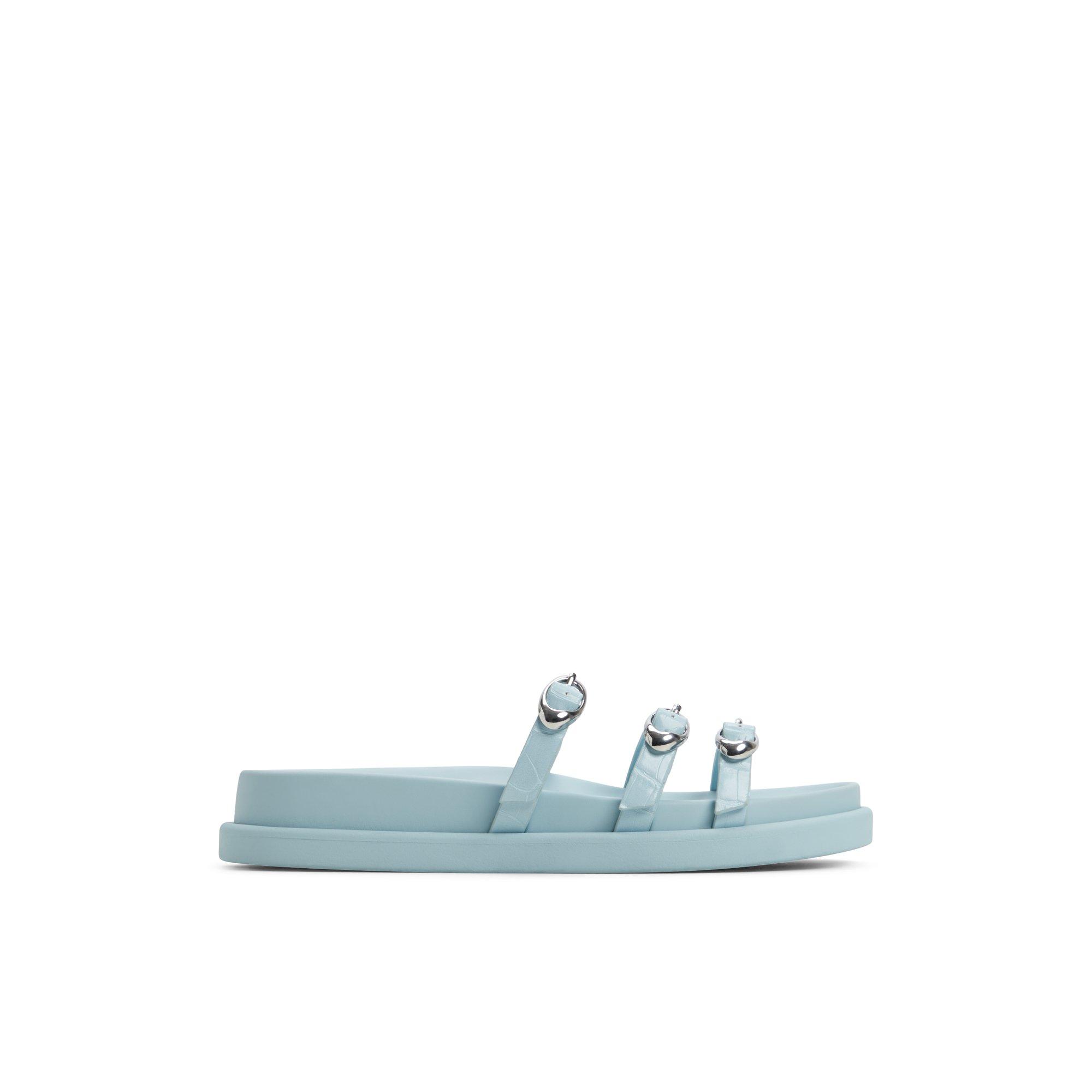 ALDO Zephyra - Women's Footbed Sandal Sandals - Blue, Size 7 Product Image