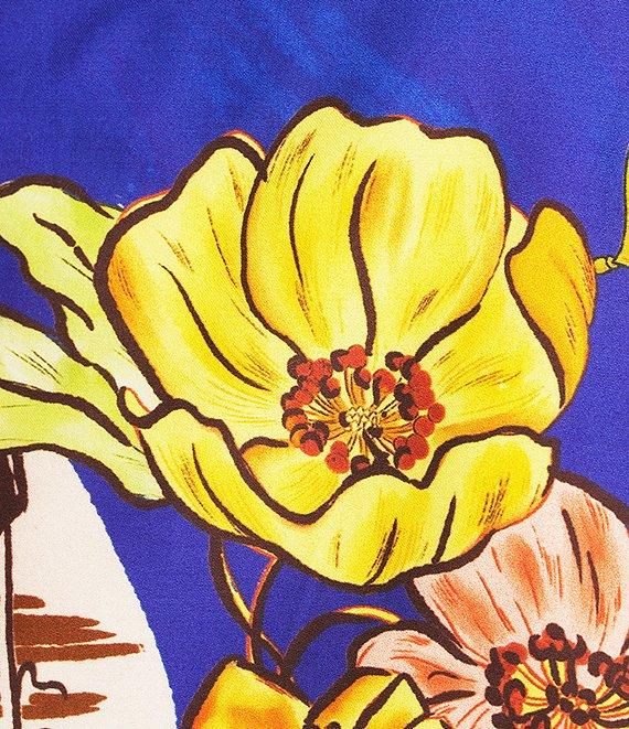 Antonio Melani Callista Ocean Print Square Neck Sleeveless Coordinating Blouse Product Image