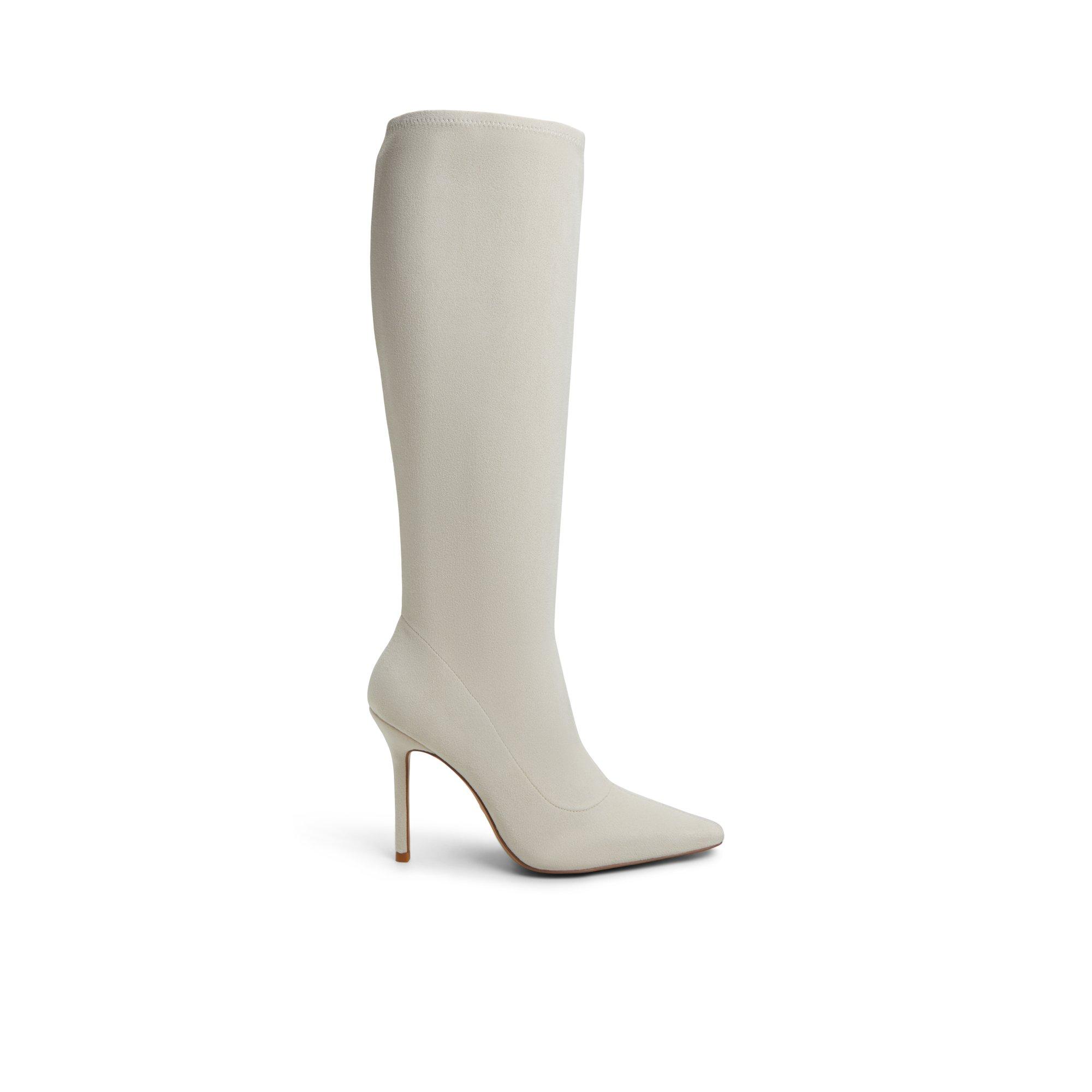 ALDO Raffaela - Women's Tall Boot - Beige, Size 5 Product Image